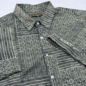 Tori Richard‎ Cotton Lawn Aloha Shirt Mens L Made In Hawaii Kukio Resort Tapa
